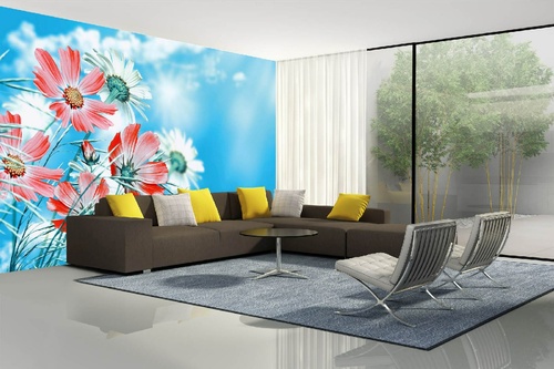 Vlies Fototapete - Sommerblumen 375 x 250 cm
